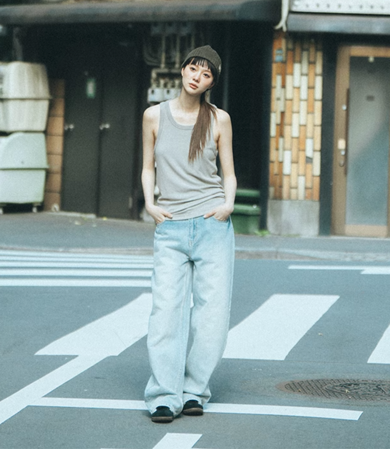 上質コットン混 型崩れしにくい快適タンクトップ / COTTON TANK TOP N5425