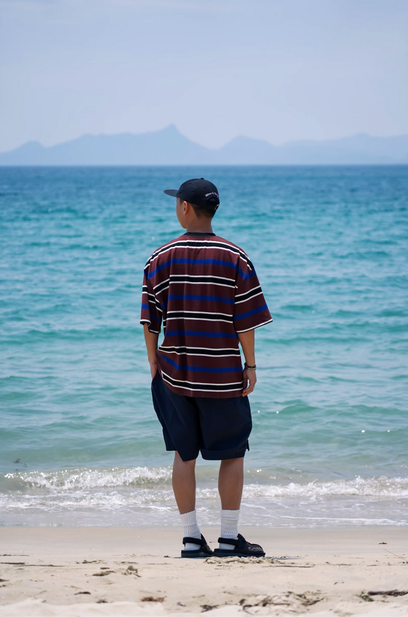 260gヘビーウェイト加工 ボーダーTシャツ / HEAVY BORDER TEE N5444