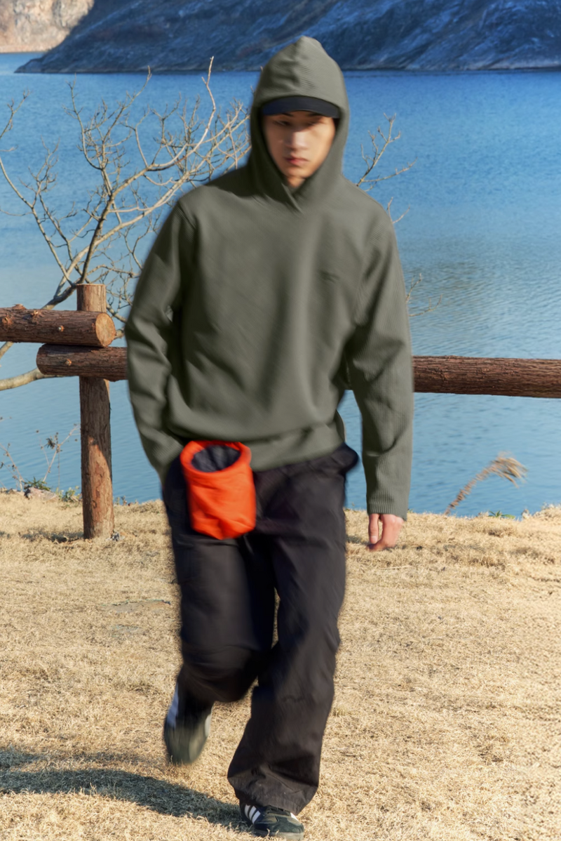 吸湿速乾UV COOLMAX®ワッフルパーカー / COOLMAX WAFFLE HOODIE N5432