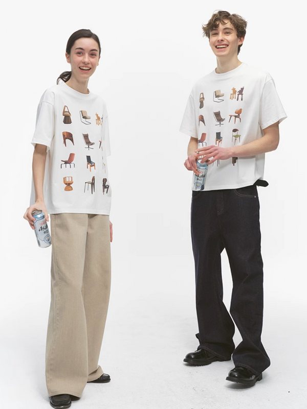 Chair print T-shirt N5452