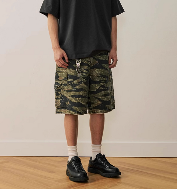 カモフラージュハーフパンツ コットン100% メンズ レディース 春夏 / Camouflage Shorts N5483