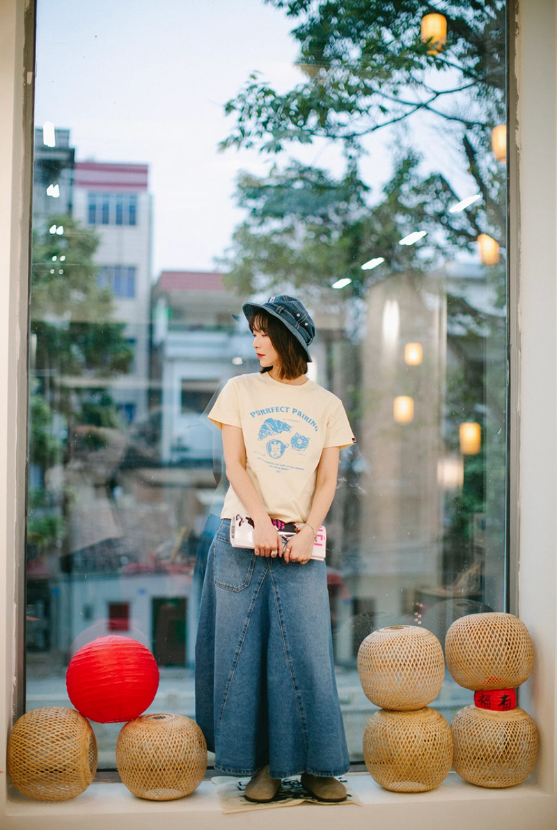 ポップアートプリントTシャツ コットン100% / Pop Art Print T-shirt N5503