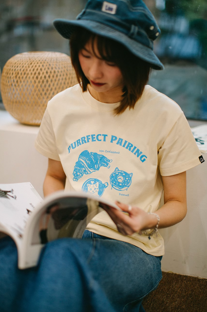 ポップアートプリントTシャツ コットン100% / Pop Art Print T-shirt N5503