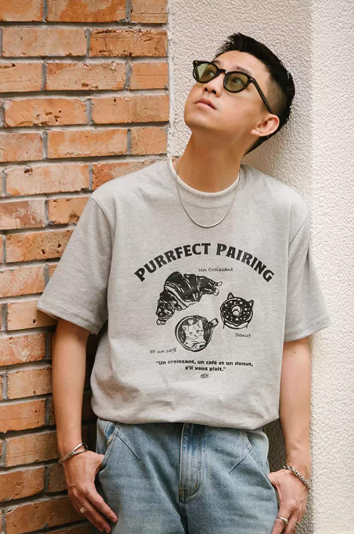 ポップアートプリントTシャツ コットン100% / Pop Art Print T-shirt N5503