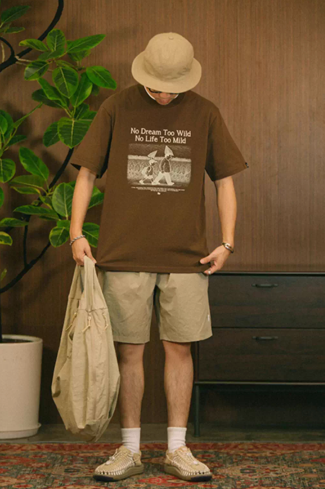 マイルドライフプリントTシャツ コットン100% / Mild Life Print T-shirt N5507