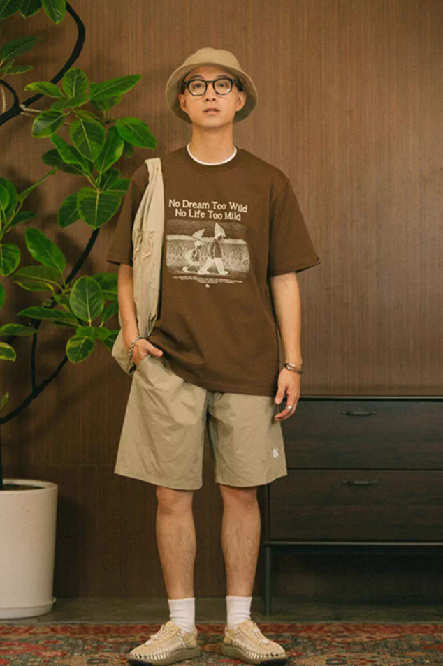 マイルドライフプリントTシャツ コットン100% / Mild Life Print T-shirt N5507