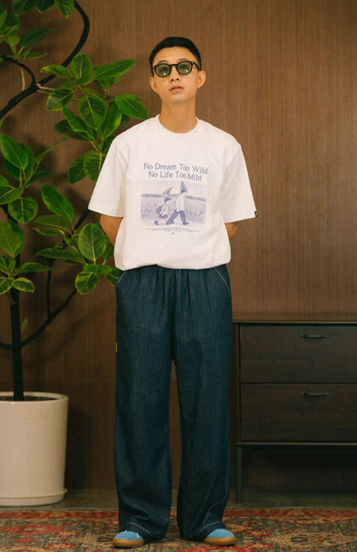 マイルドライフプリントTシャツ コットン100% / Mild Life Print T-shirt N5507
