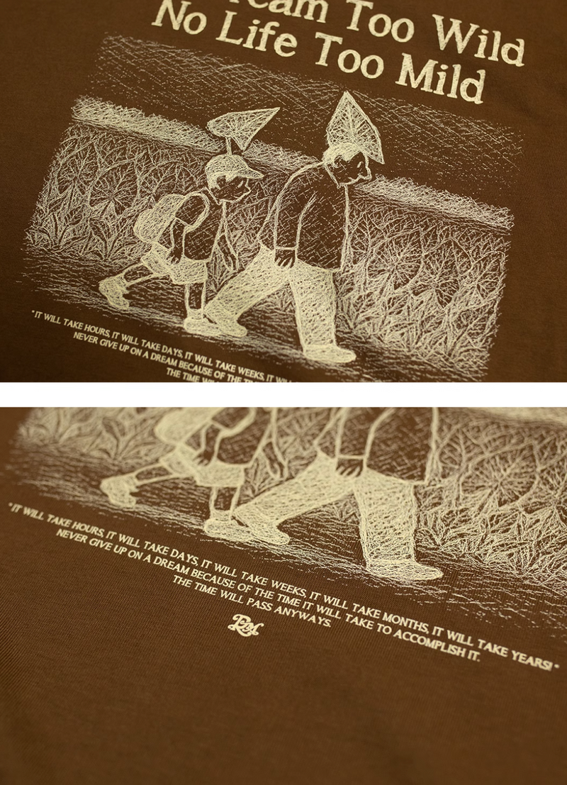 マイルドライフプリントTシャツ コットン100% / Mild Life Print T-shirt N5507