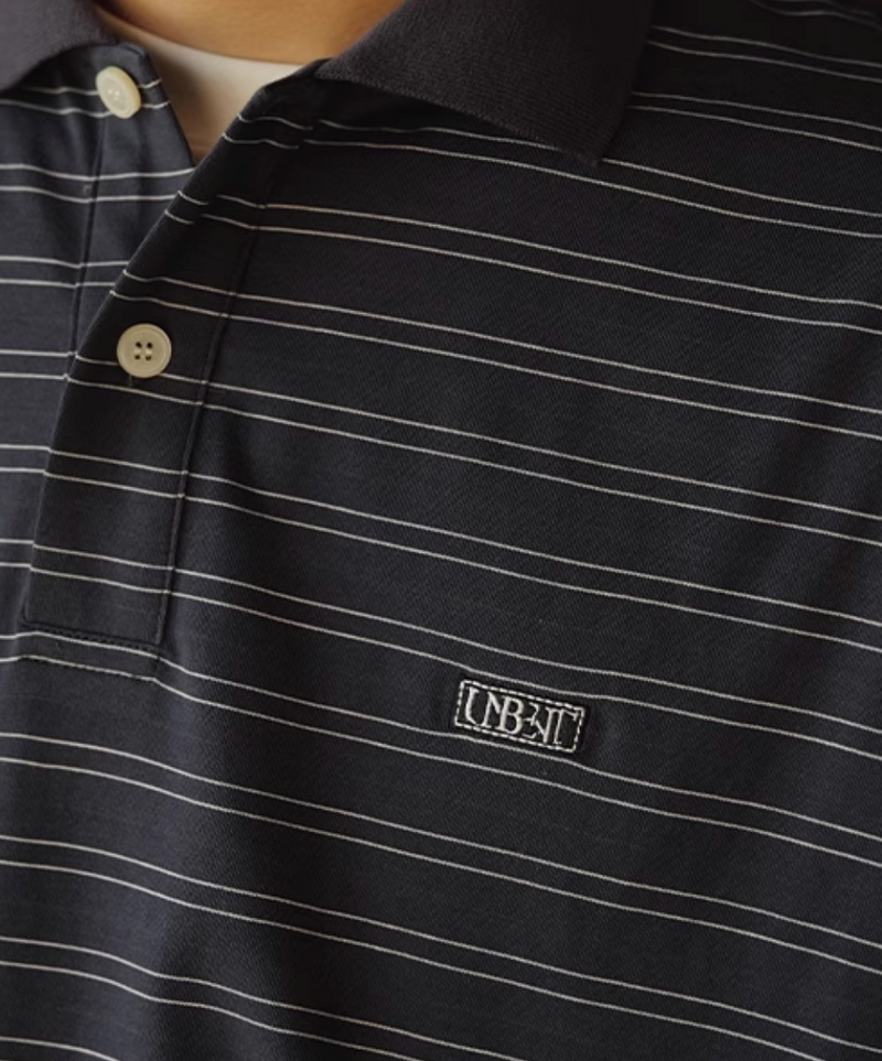 ストライプポロシャツ コットン100% / Striped Polo Shirt N5515
