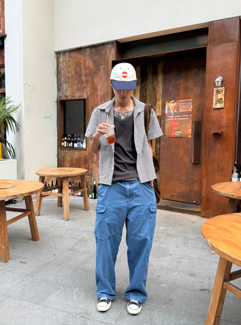 ポケットチェックシャツ 混紡素材 / Pocket Check Shirt N5519