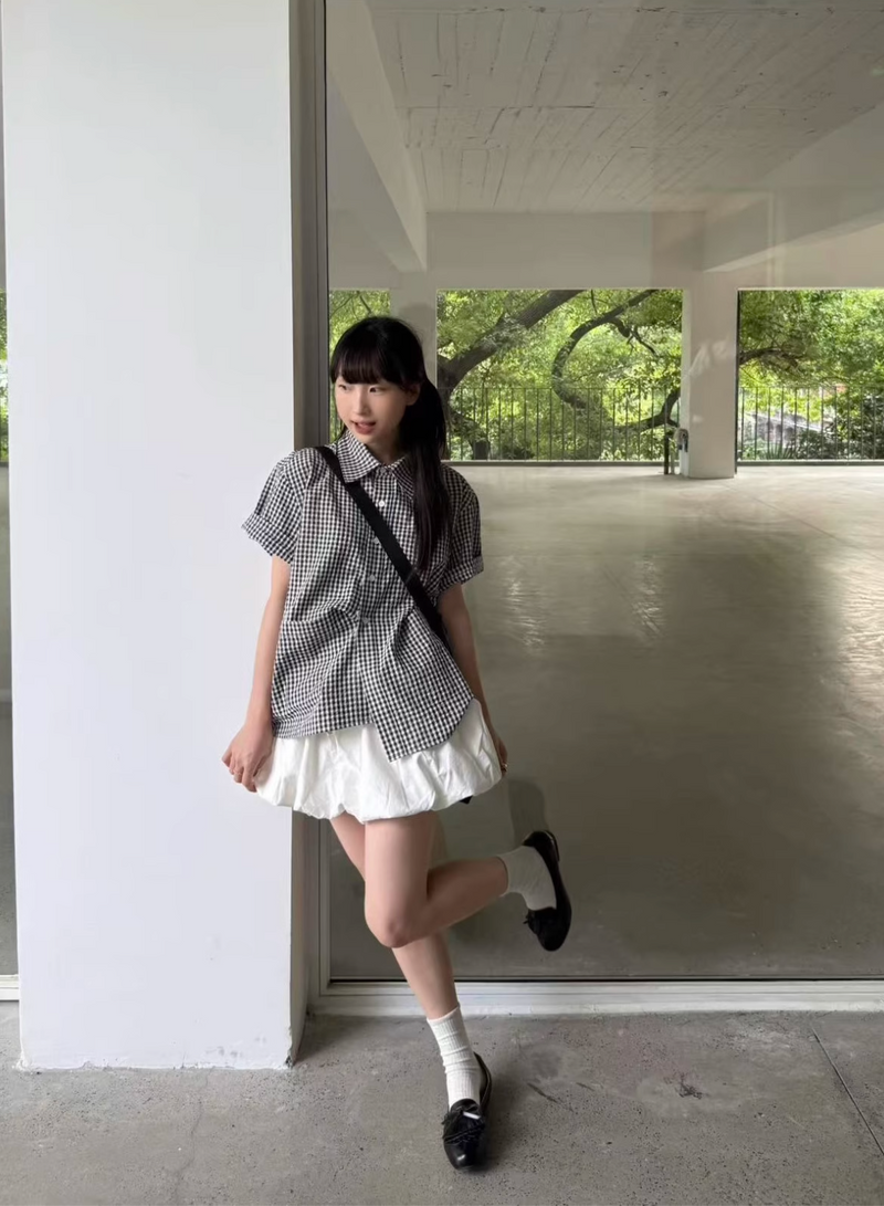ポケットチェックシャツ 混紡素材 / Pocket Check Shirt N5519