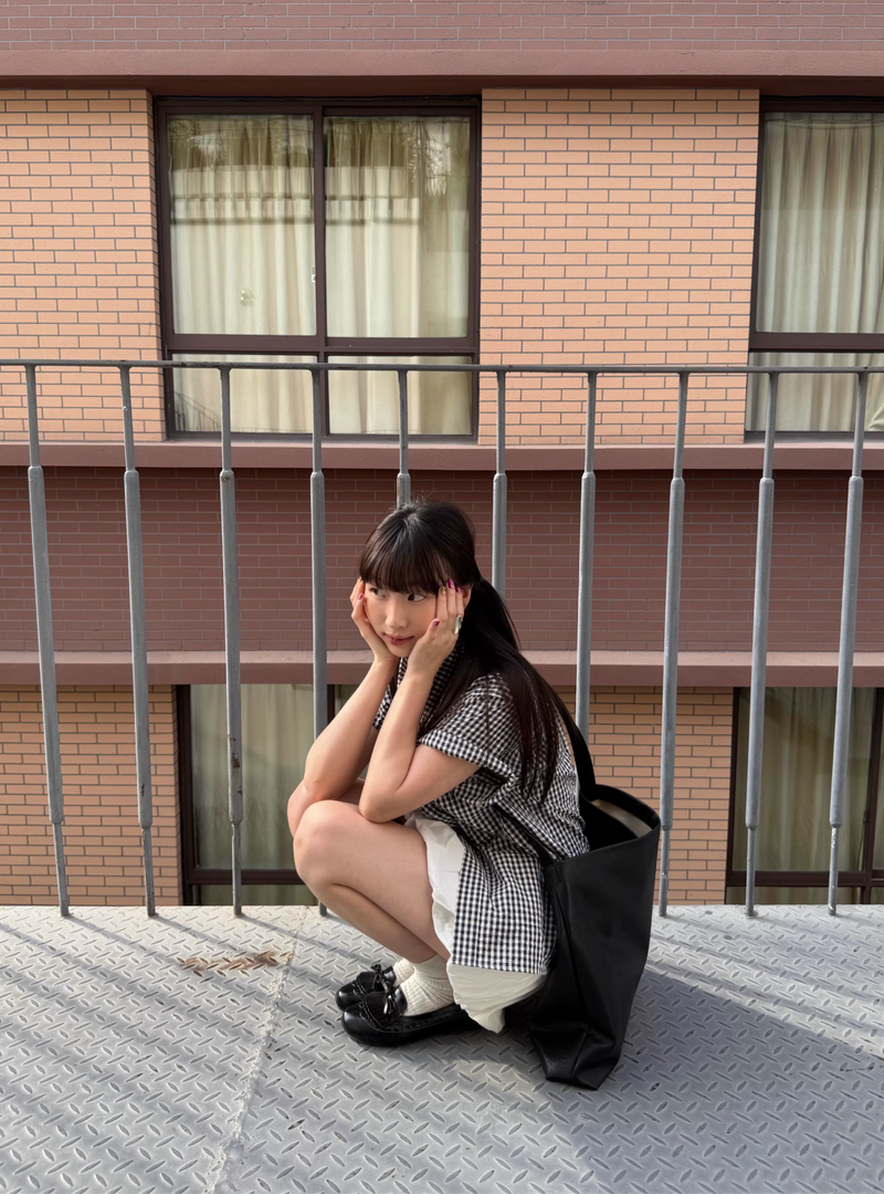 ポケットチェックシャツ 混紡素材 / Pocket Check Shirt N5519