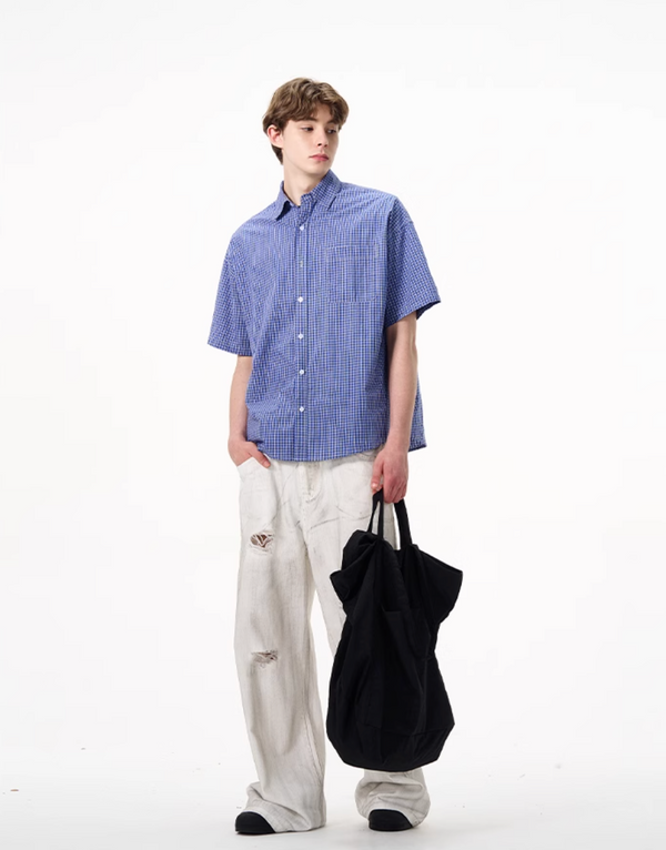 Blue Check Shirt N5525