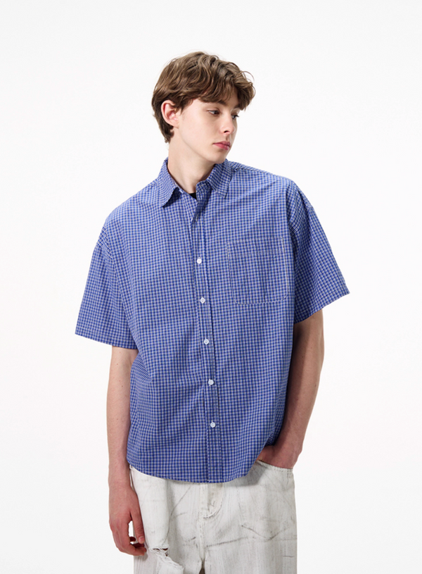 Blue Check Shirt N5525