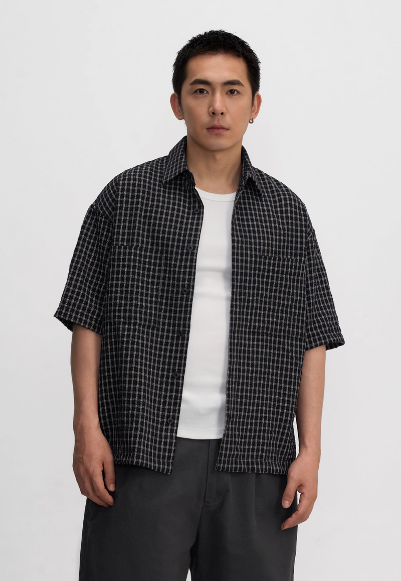 Check short sleeve shirt N5528