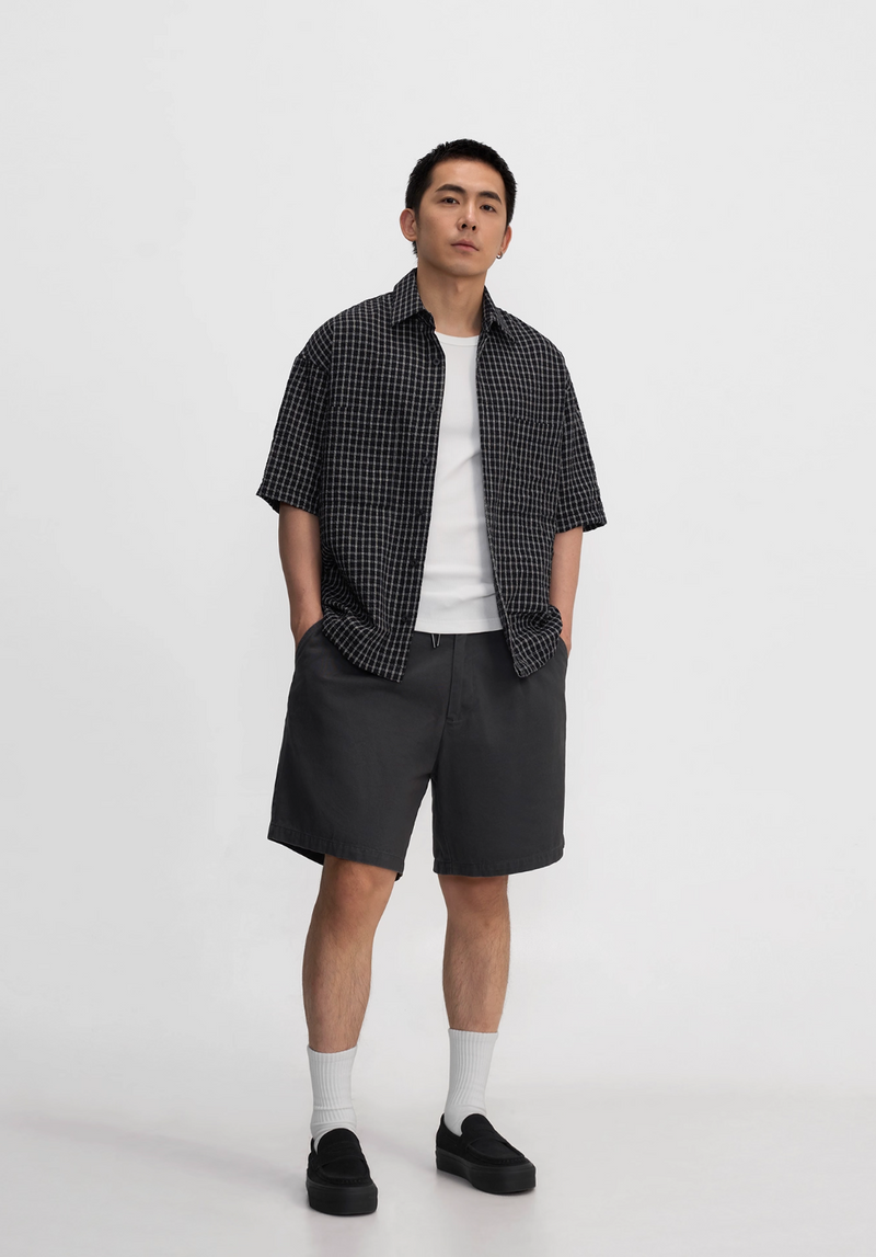Check short sleeve shirt N5528