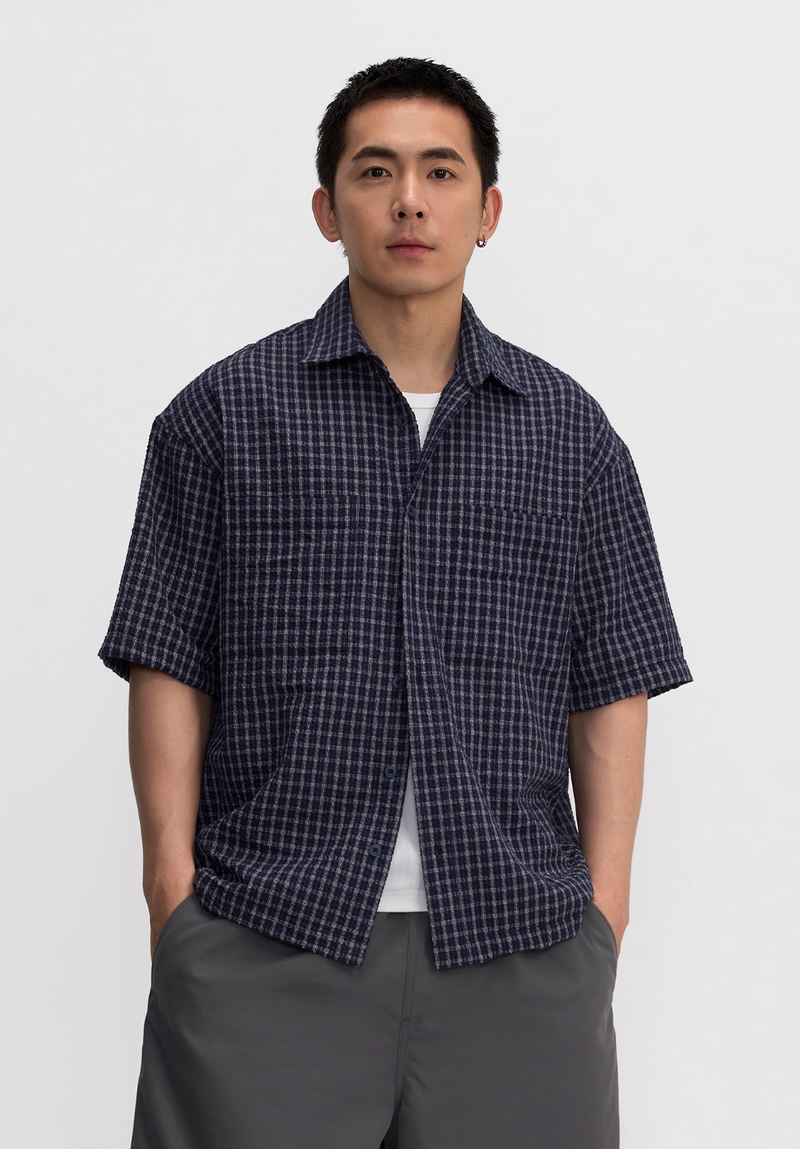 Check short sleeve shirt N5528
