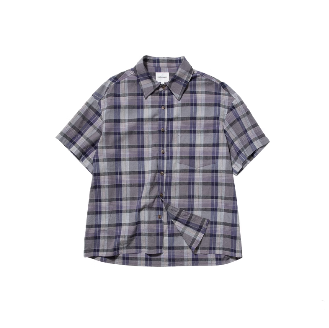 Purple Check Shirt N5537