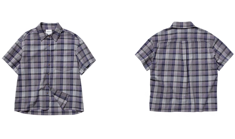 Purple Check Shirt N5537