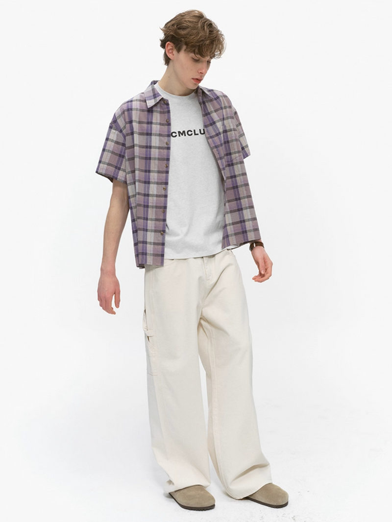 Purple Check Shirt N5537