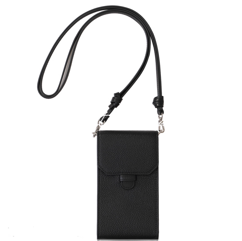 牛革 ミニマル レザーサコッシュ スマホショルダー / Leather sacoche   N5573