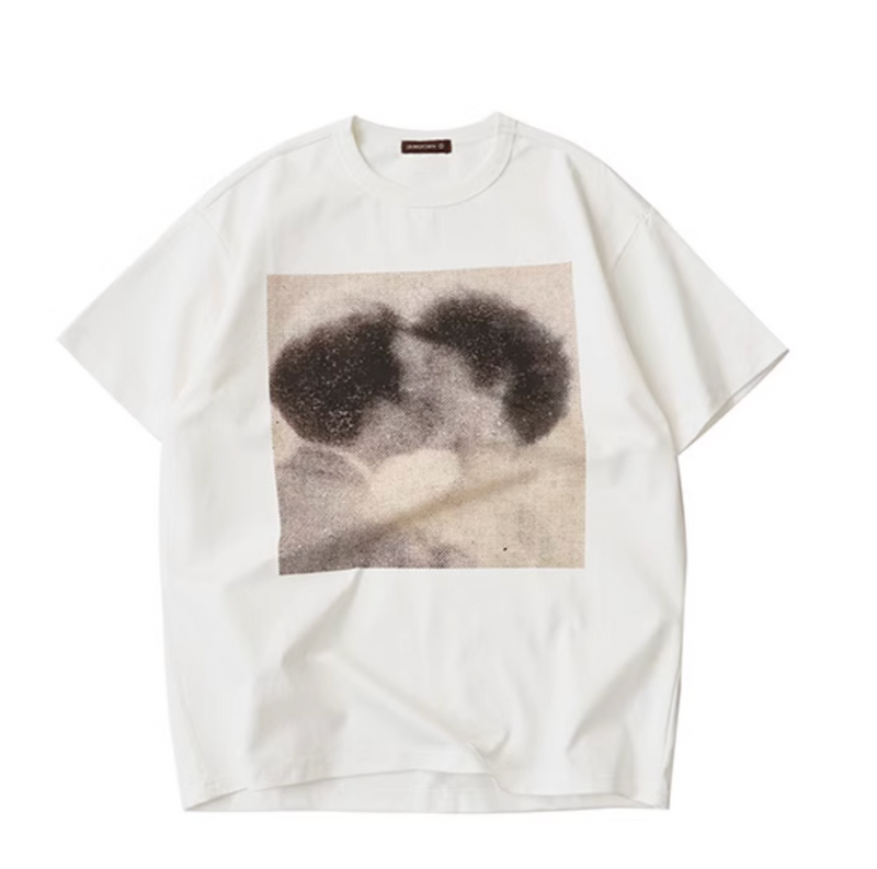 グラフィックプリント オーバーサイズ 半袖 Tシャツ / Graphic print t-shirt   N5575