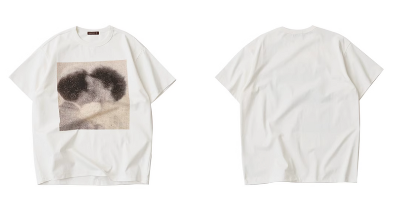 グラフィックプリント オーバーサイズ 半袖 Tシャツ / Graphic print t-shirt   N5575