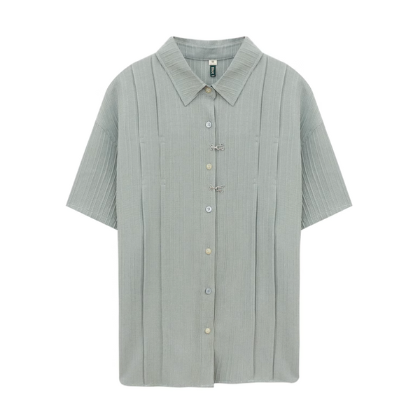 プリーツテクスチャー リラックス 半袖シャツ / Pleated Texture Shirt   N5591