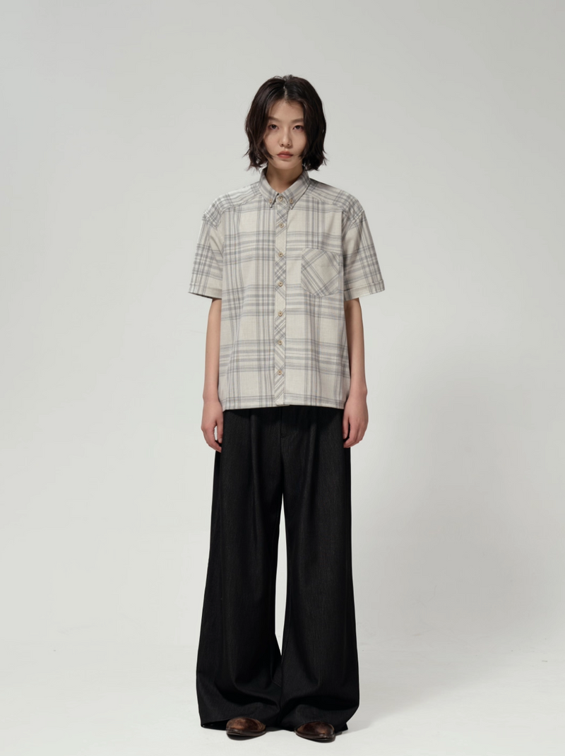 ソフトチェック リラックスシャツ / Tartan check shirt   N5605