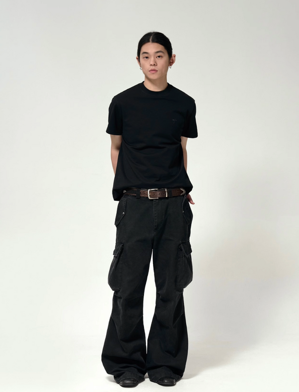 Black Cargo Pants   N5606