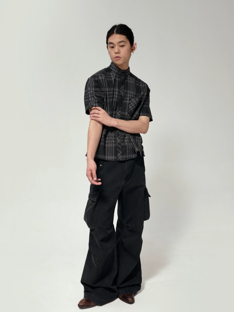 Black Cargo Pants   N5606