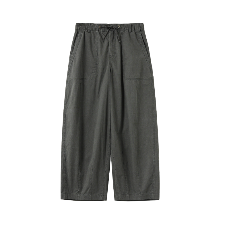 ドローストリング・ベイカーワイドパンツ / Washed pants   N5608