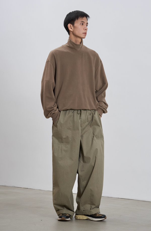 ドローストリング・ベイカーワイドパンツ / Washed pants   N5608