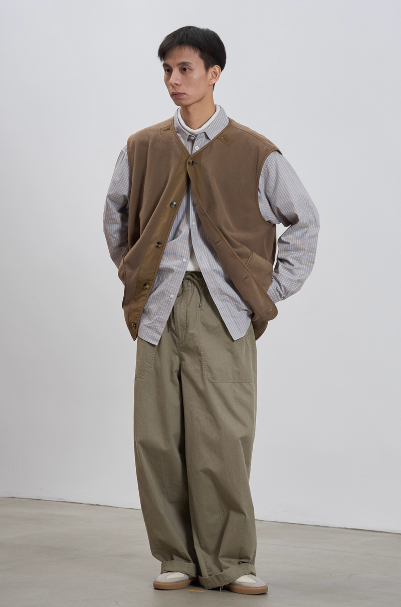 ドローストリング・ベイカーワイドパンツ / Washed pants   N5608