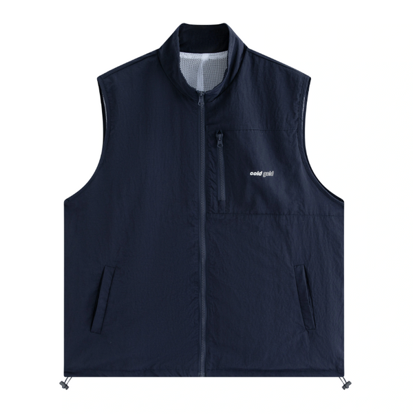 ナイロン・ジップアップベスト / Waterproof nylon zip vest   N5610
