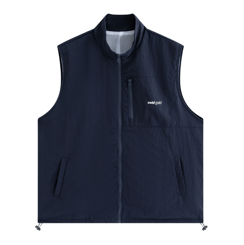 ナイロン・ジップアップベスト / Waterproof nylon zip vest   N5610