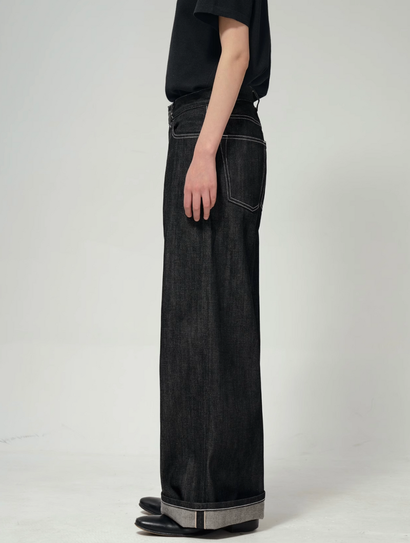 14oz リジッド・ワイドデニムパンツ / Wide-leg denim pants   N5612