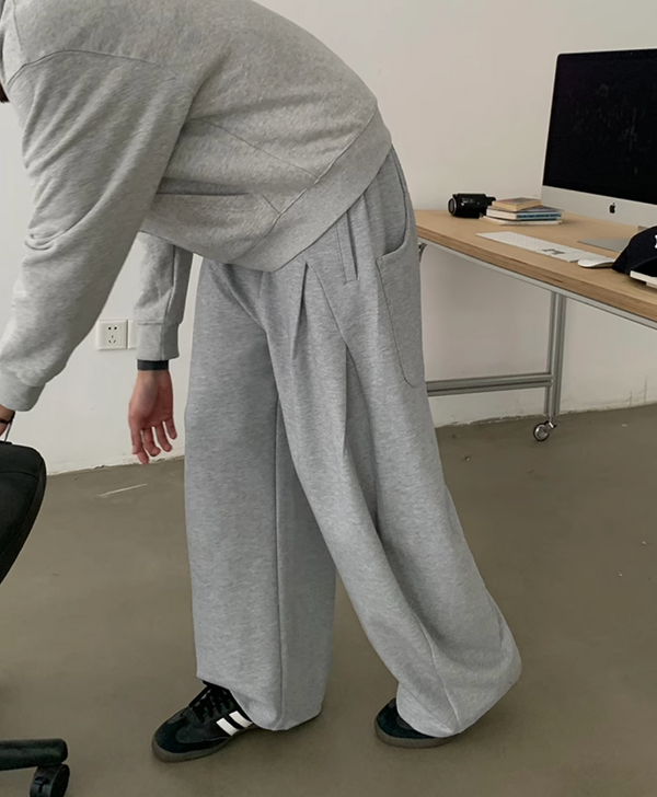 Spring-structured sweatpants N5677