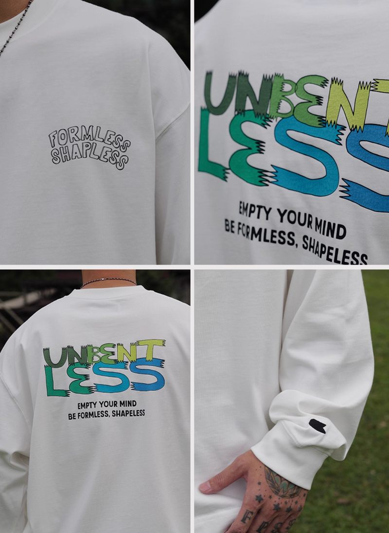 Back print long sleeve T-shirt N5645