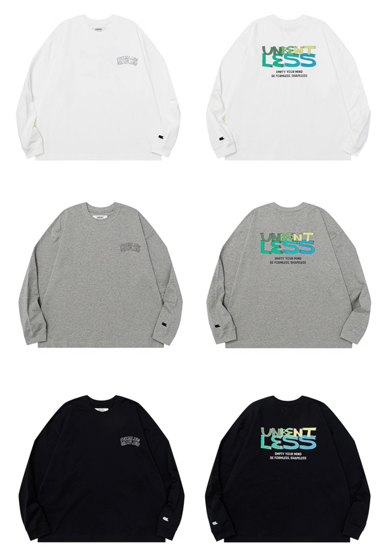Back print long sleeve T-shirt N5645