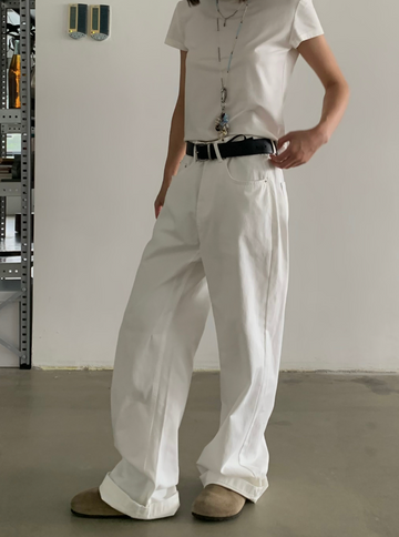 ベーシック・ワイドストレートデニム N5668