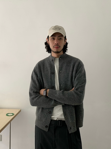 ウールブレンドジップカーディガン N5687