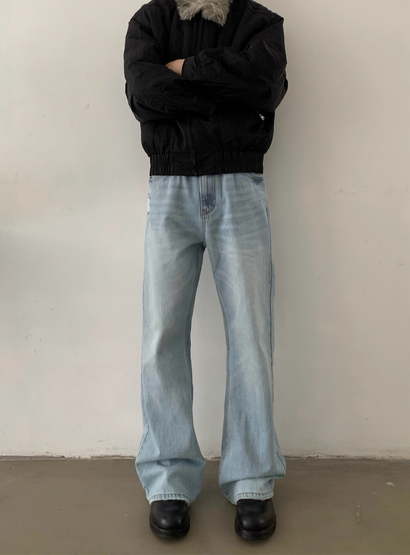 blue wash jeans   N5690