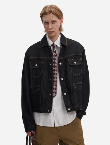 NOREMID リジットデニムジャケット 黒 完売品 リジッドデニムジャケット N5691