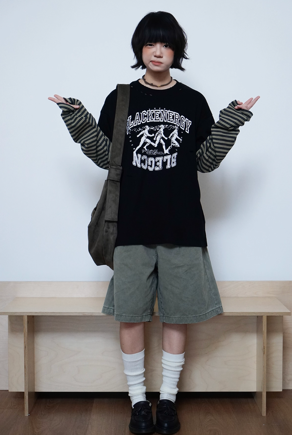 ハーフデニムパンツ  N5778