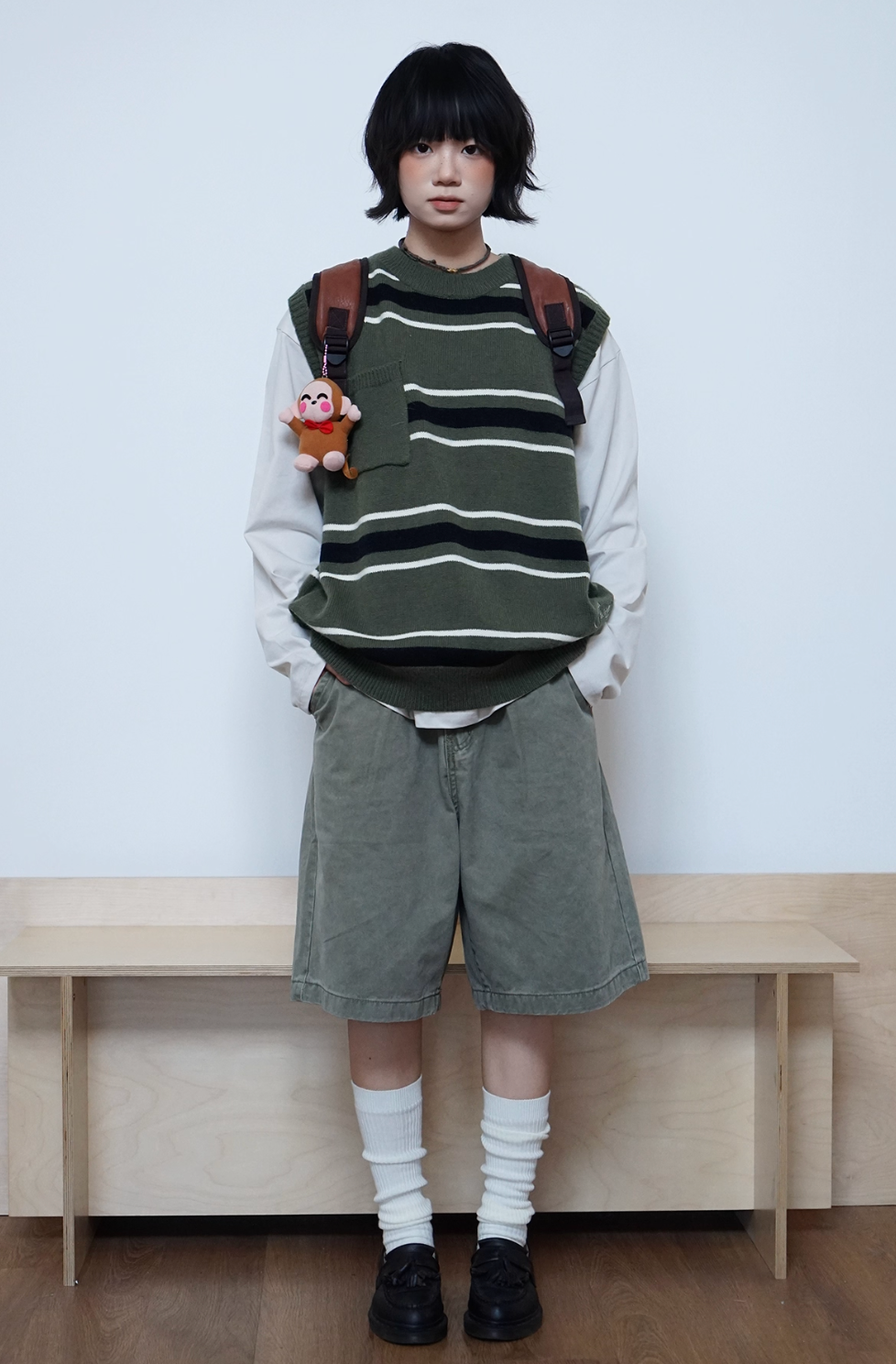 ハーフデニムパンツ  N5778