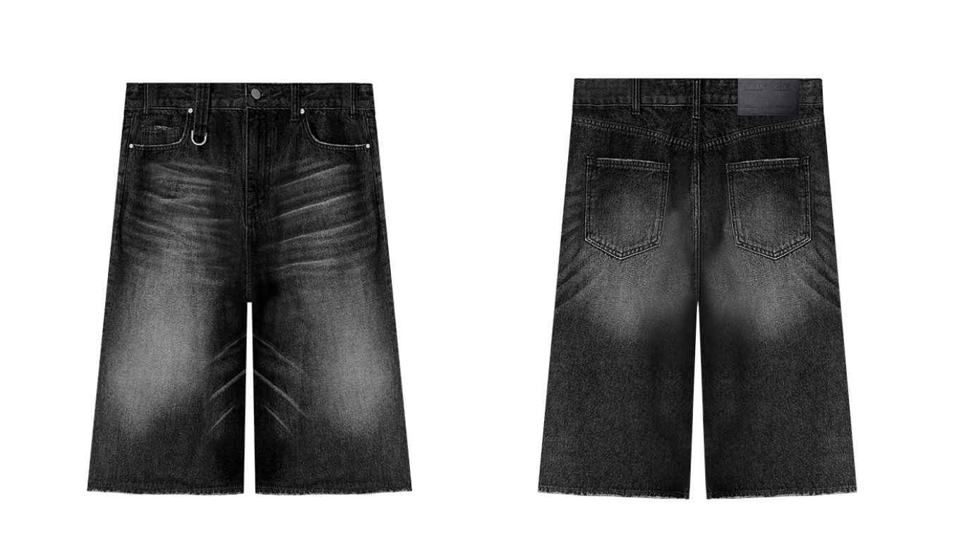 Half denim pants   N5813