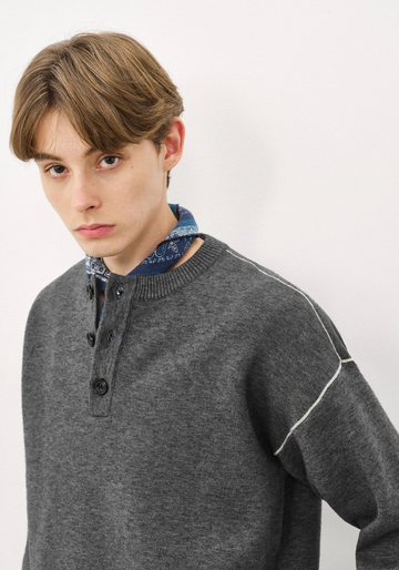 値下げ可能very rare knit COSMIC WONDER / コズミックワンダー / タスマニアウールセーター【Nid