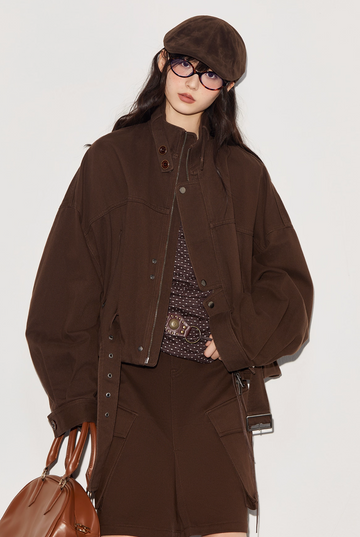 melttheleady グリッピングクロップドジャケット melt the lady