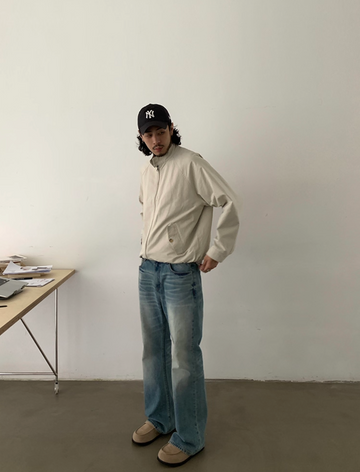 スタンドカラークロップド丈ブルゾン N5867